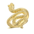 thumbnail image 1 of Stunning 14K Gold Plated Snake Statement Ring for Women - Animal Jewelry Accessory, Perfect Gift - Size 7, 1 of 4