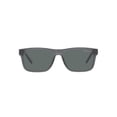 thumbnail image 1 of ARNETTE Man Sunglasses Transparent Gray Frame, Polarized Dark Grey Lenses, 55MM, 1 of 4