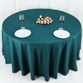 thumbnail image 3 of Efavormart 10 Pack Round Tablecloth, 120 Inch Stain & Wrinkle Resistant Washable Table Cloth, Decorative Polyester Fabric Table Cover for Banquet, Wedding, Dining- Teal Green, 3 of 10
