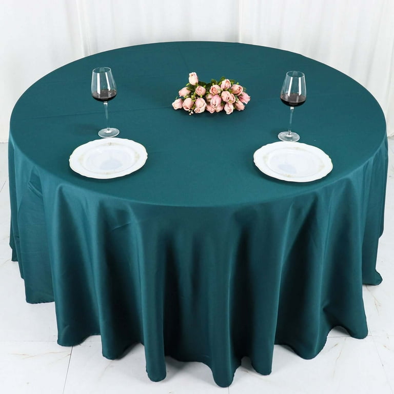 Fitable 6 Pack Sage Green Round Tablecloths - 120 Inch, Wrinkle & Stain Resistant Polyester