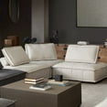 thumbnail image 3 of Diamond Sofa PLATFORMLGSD Platform Square Modular Lounger with Bolstered & Non-Skid Backrest, Light Sand, 3 of 8