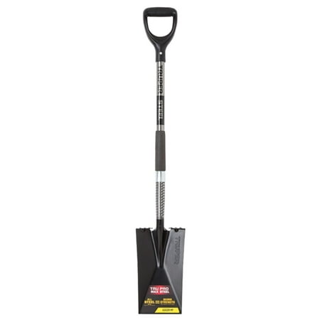 Truper Tru Pro 42 in. Steel Square Garden Spade with D-Grip and Steel Handle