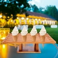 thumbnail image 4 of ETHZZLE Ice Cream Cone Display Rack Wooden Holder for Ice Cream Shop 1Pcs, 4 of 6