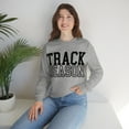 thumbnail image 4 of Track Season Sweatshirt Trendy Track and Field Long Sleeve Shirt Sport Grey 2XL, 4 of 8