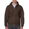 thumbnail image 2 of Gildan HvyBlnd Zip Hood DkChoc, 2 of 2