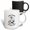 Multicolor, variant on 3drose, Silence Is Golden, Duct Tape Is Silver and a Funny Duck Artsy Gift, 11oz Two-tone Red Mug