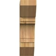 thumbnail image 2 of Ekena Millwork 6"W x 18"D x 22"H Merced Slat Rough Sawn Bracket, Western Red Cedar, 2 of 4