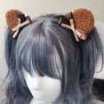 thumbnail image 2 of ZPAQI 2pcs Cute Lolita Hair Clip Hairpins Cosplay Party Bear Ears for Girls, 2 of 12