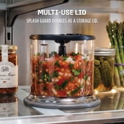 Ninja Food Chopper 2-Cup, One-Touch Pulse, Splash Guard & Storage Lid, Compact Kitchen, NJ100 Gray