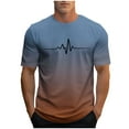 thumbnail image 2 of Fnnxeal Graphic shirts for Men, Big and Tall T-Shirt Summer Casual Mens Round Neck Tees Short Sleeve Blouse Coffee Classic Tshirts Size XL, 2 of 4