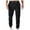 Black(mens pants), variant on GuangCheng Mens Fleece Lined Sweatpants,Elastic Waist Patch Joggers Drawstring Casual Sport Pants,Black,Size L