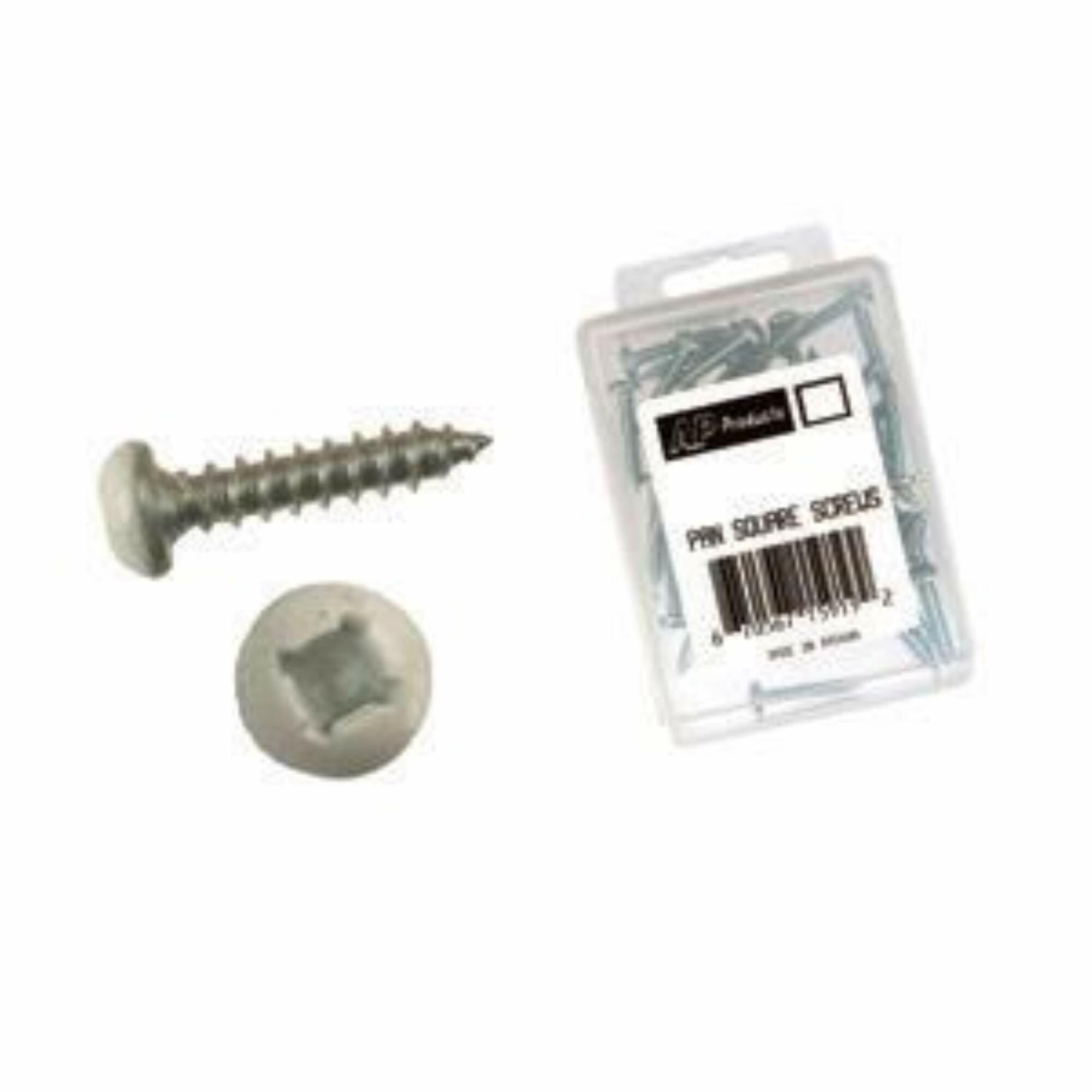 AP Products 012-PSQ50W8X3/4 White 8 X 3/4" Pan Head/Square Recess Screw 50 Pack - image 4 of 6