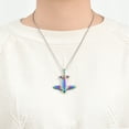 thumbnail image 3 of Airplane Cremation Pendant Small Urns For Ashes Keepsake Urn Necklace, 3 of 5