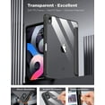 thumbnail image 3 of Case for New iPad Generation, with Pencil Holder, Slim Back Protective Case with Clear Transparent Back Shell & Auto Wake/Sleep(Black,ipad pro 11(2020/2021)), 3 of 7