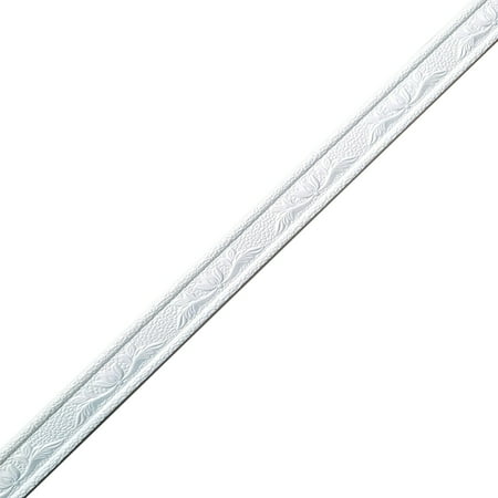 

ZAROYEAX Wall Trim Line Skirting Border 3D Pattern Sticker Decorative Self Adhesive Waterproof Wall Border Strip Foam Molding Trim for Home Baseboard Corner Line Wall Waist Lines Wallpaper
