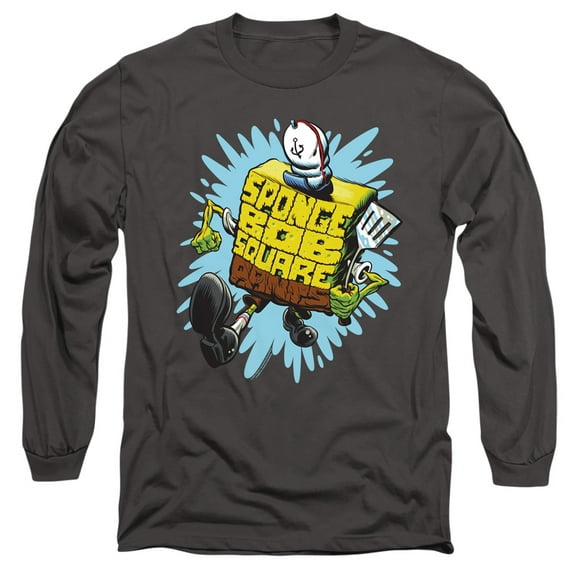 Spongebob Letter Spongebob Unisex Adult Long-Sleeve T Shirt