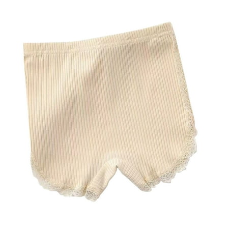 AJTQTH Toddler Cotton Shorts Summer Casual Loose Fit Lace Trim Bag Fart Pants Bread Pants Bottoms Short Leggings Bloomers for Kids Infant Newborn Clothes Outfits Beige 1 Years