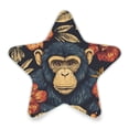 thumbnail image 2 of Star Shaped Energy Saving Night Light Living Room Night Light, Bedroom Night Light, Corridor Night Light, Study Night Light Pretty Blue Monkeys and Flowers, 2 of 6