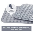 thumbnail image 6 of Bath Mat in the Bathtub Non-Slip Rubber Shower Mat for Tub Bathroom, Gray, 6 of 8