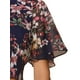 thumbnail image 5 of INSPIRAR CHIC Blusas Cortas de Manga Corta con Cuello en V de Verano con Estampado Floral XL Azul Oscuro, 5 of 6