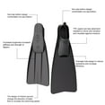 thumbnail image 6 of ZPAQI Professional Scubas Diving Flexible Fin Women Man Kids Swimming Surfings Fin, 6 of 21