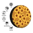 thumbnail image 4 of Naloa Yellow Leopard Print Sunflower PVC Leather Spare Tire Wheel Cover Spare Tire Cover, for Car Truck SUV Camper Trailer Universal Fit(14-17in)-17 inch, 4 of 6