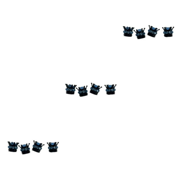 Wweixi 4pcs ABS Easy Installation Crowns Valve Caps Delicate And Fashionable Appearance Swing Thread black blue 3Set