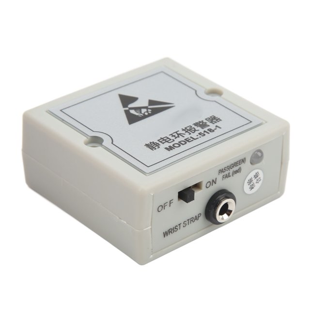 Alarma De Pulsera Antiestática, Monitor De Correa De Muñeca ESD Fácil De Ajustar En Tiempo Real Seguro Y Confiable Para La Industria ANGGREK Otros