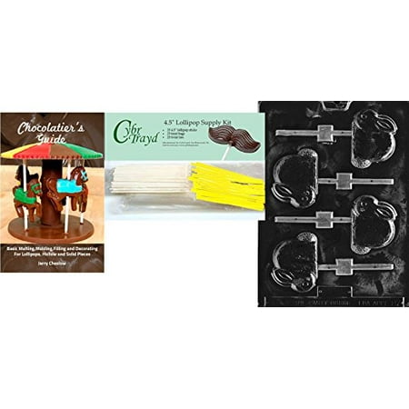 

Cybrtrayd in.Crouching Bunny Lolly in. Easter Chocolate Mold with Chocolatier s Bundle Includes 25