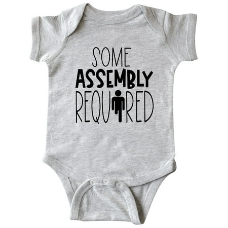 

Inktastic Some Assembly Required Right Leg Amputee Gift Baby Boy or Baby Girl Bodysuit