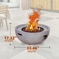 thumbnail image 2 of Four Seasons Courtyard Foyer Extérieur Rond en Béton au Gaz de 50 000 BTU, 2 of 8