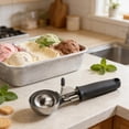 thumbnail image 4 of Stainless Steel Ice Cream Spoon Treat Serving Tool Ergonomic Grip Kitchen Spoon, 4 of 9