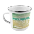 thumbnail image 2 of Vintage Steel Camping Mug, Motivational Words over Blured Seaside Beach Background Sunny Skies Print, Printed Thermal Cup for Camping and Outdoor Activities, by Ambesonne, 2 of 2