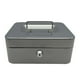 thumbnail image 2 of Caja de efectivo con cerradura con llave, organizador de dinero, caja para ahorrar dinero, caja de recuerdos, portátil con asa, caja de almacenamiento Gris BLESIY Cofre del tesoro, 2 of 8