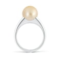 thumbnail image 2 of ANGARA Solitaire Golden South Sea Cultured Pearl Dome Ring in 14K White Gold for Women | June Birthstone, Birthday, Anniversary, Jewelry Gift for Women | Pearl Ring, 2 of 9