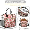 thumbnail image 5 of OBREWU Strawberry Plants Fruit Womens Lunch Box for Work,Insulated Large Strawberry Plants Fruit Lunch Bag for Women,Loncheras Para Mujer,Leakproof Adult Lunch Bag for Work,Beach,Travel,Picnic,Camping, 5 of 7