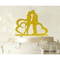 thumbnail image 1 of Printtoo Wedding Couple Cake Topper With Heart Personalized Cake Topper Color Option Available 6-7 Inches Wide, 1 of 1