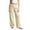 Beige, variant on XIYNBAOK Girls Linen Dress Pants Drawstring Loose High Elastic Waist Hiking Trousers Kids Teen Casual Athletic Preppy Sweatpants Schoolwear
