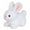 White, variant on RUIG Mini Plush Furry Farm Animal Toys Soft Plush Rabbit Doll Stuffed Plush Farm Animals for Christmas Stocking Stuffers Birthday Party Decoration Supplies