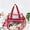 Red, variant on Clear Tote Bag,Clear Bag for Stadium Events,Sports Fan Handbags Purses Stadium Approved for Sports Games,Gym,Lunch Bag for Work(Silver)