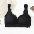 thumbnail image 2 of SMihono Women's Wireless Bras Full Coverage Seamless Supportive Back Smoothing T-Shirt Bra with Padded Everyday Bralettes Black XXL, 2 of 5