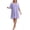Lavender, variant on Homlouue Nightgowns for Women Plus Size,V-Neck Short Sleeve Sleepwear with Pockets,Soft Loose Fit House Dress Loungewear(2XL,Blue)
