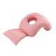 thumbnail image 2 of Almohada para la siesta Almohada facial Almohada de apoyo para el cuello Cojín de descanso Portátil Cómodo Actualización rosa, 2 of 9