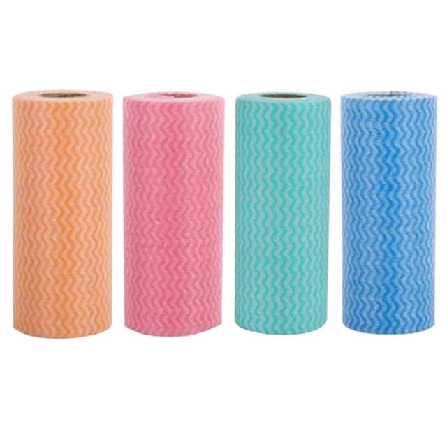 4 Roll of 200 Disposable Cleaning Cloth,Multi-Purpose Manual Wipe