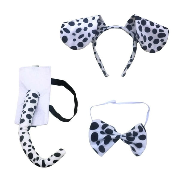 Diadema Con Orejas De Cachorro Dálmata, Cola De Tutú, Máscara