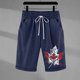 thumbnail image 1 of WILLBEST Pantalones Cortos de Verano para Hombre, Deportivos, de Moda, para Playa, Ocio, Viajes, Poliéster, Estampado de Cocoteros, 302, 1 of 3