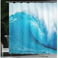 thumbnail image 4 of Ambesonne Ocean Shower Curtain, Extreme Water Sports, 69"Wx75"L, Aqua White, 4 of 5