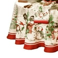 thumbnail image 5 of Elrene Snowman Winterland Holiday Snowflake Tablecloth 60x84 Rectangle Rectangle, 5 of 5