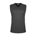 thumbnail image 2 of C2 Sport T-Shirt Sans Manches Col en V pour Femmes, TG, Graphite, 2 of 2