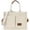 Beige, variant on Canvas Tote Bag with Multi Pockets Everything Tote for Women Church Bag Mommy Diapper Bag with Compartments
